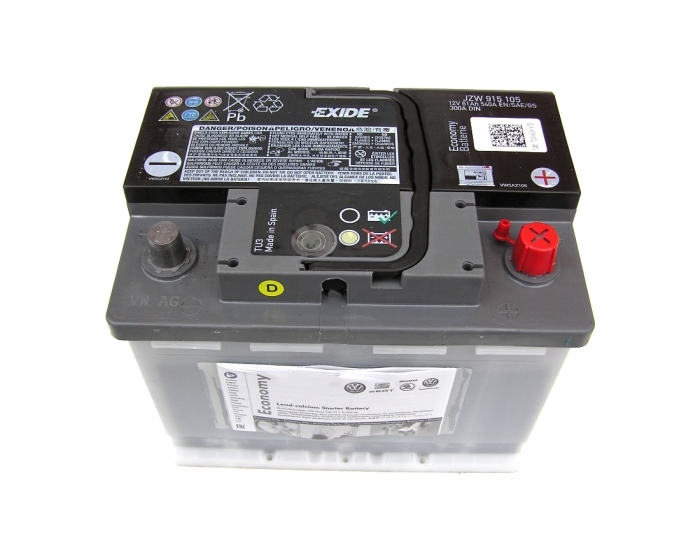 Батарея аккумуляторная VAG JZW915105 61А/ч 300А обратная полярн. стандартные (Европа) клеммы